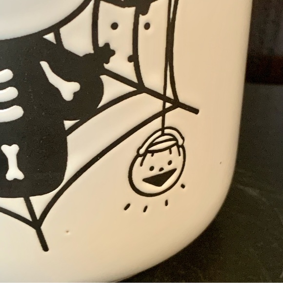 Hello Kitty Skeleton Spider Web Halloween Cellar Style Canister with Wooden Lid - Picture 5 of 13